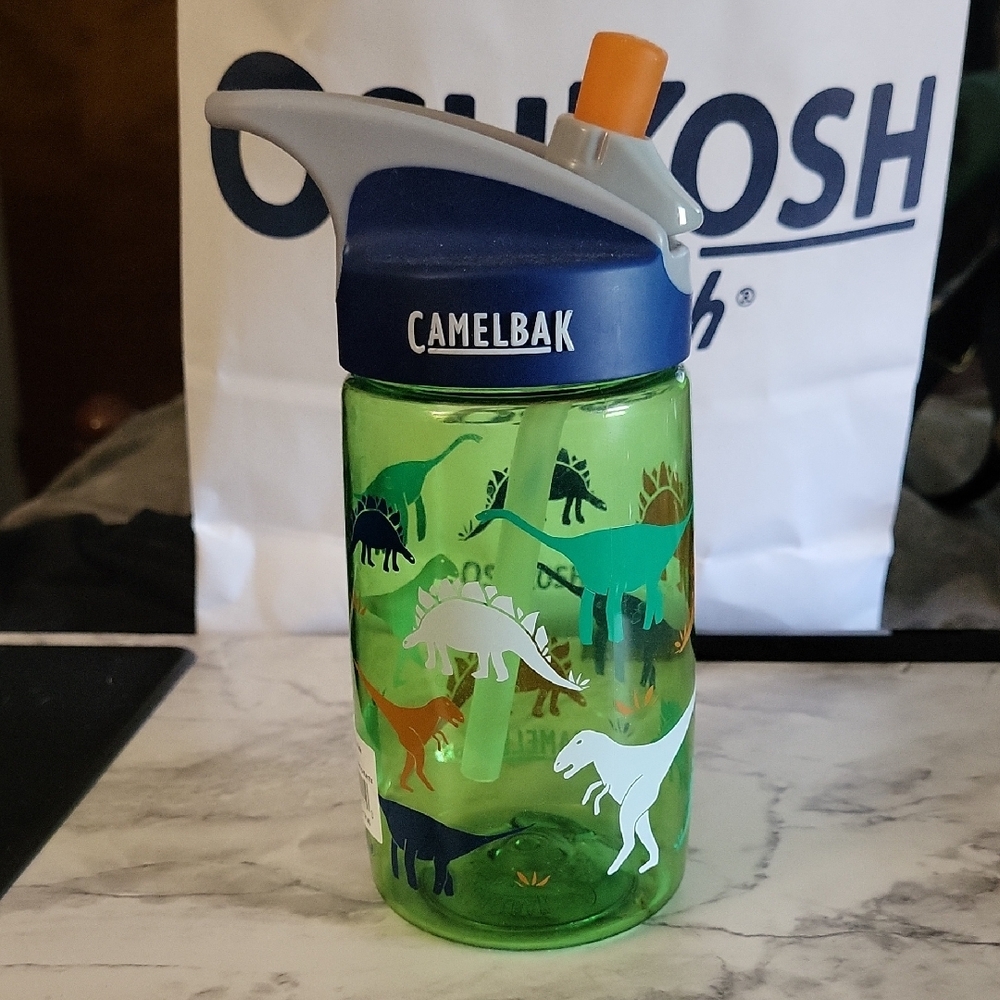 2 for $20.CamelBak Green Kids 12 oz Bottle with Dinosaur Design